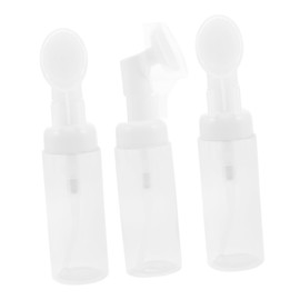 Ipetboom 60ml Refillable Foaming Bottle Set Travel Shampoo Dispenser Hand Soap Pump Pet Plastic Clear 3 Pack