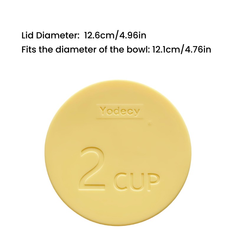 Yodecy Silicone Bowl Lids fit Pyrex Glass Bowls 7200-PC 2