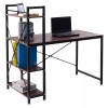 Computer Desk With 4-Layer Shelves PC Workstation Study Table Home