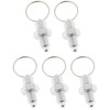 POFET 5pcs Stainless Steel Non Lock-Out Indexing Plunger with Pull