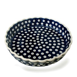 Bunzlauer keramik Tart or Quiche Mould 23 cm (Blue Eye)