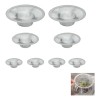 Set 8 Coladeras Macoll Acero Lavabo Baño Fregadero Malla Redonda 113cm