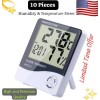 HTC 10 Piece Hygrometer Thermometer Temperature Humidity Meters HTC-1 W/Alarm