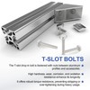 PATIKIL M6 x 40 mm T Slot Bolts, 10 Pcs