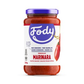 Fody Gut-Friendly Premium Pasta Sauce 550g, Arrabbiata