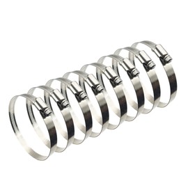 EesTeck 8Pcs 3" Adjustable 304 Stainless Steel Duct Clamps Hose Clamp Pipe Clamp Air Ducting Clamp Worm Drive Hose Clamps
