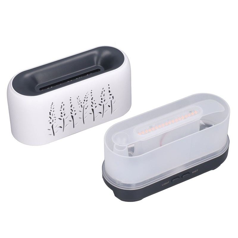 Humidifier 200ml White Hollow Flame Ultrasonic Atomization Silent Aroma Diffuser