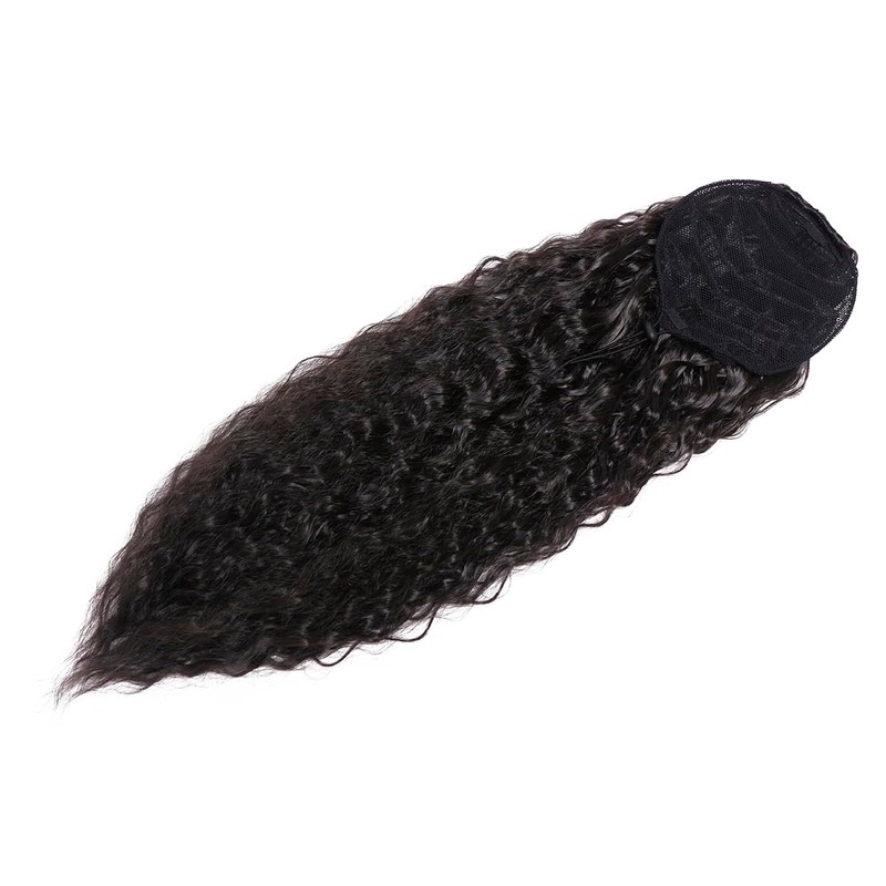Luxiremi Curly Ponytail Hairpiece Clip Extension with Drawstring Long 55