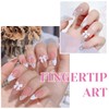 HUTRADE 3D Bow Knot Nail Charms Nail Art Pendants with
