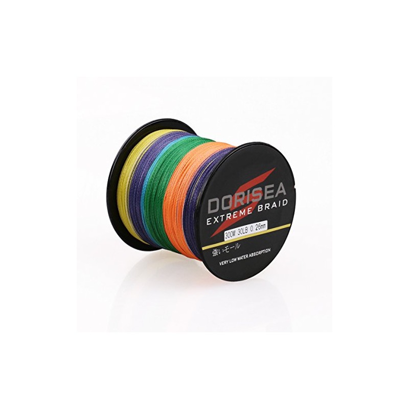 Dorisea Extreme Braid 100% Pe Multi-Color Braided Fishing Line 109Yards-2187Yards