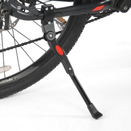 Bicycle Side Stand, Kickstand, Road Bike, Stand, Cross Bike, Length Adjustable, Side Stand, Easy Installation, Aluminum, Strength, Spring Type, Anti-Slip Protective Cover, Hex Wrench, No Drilling