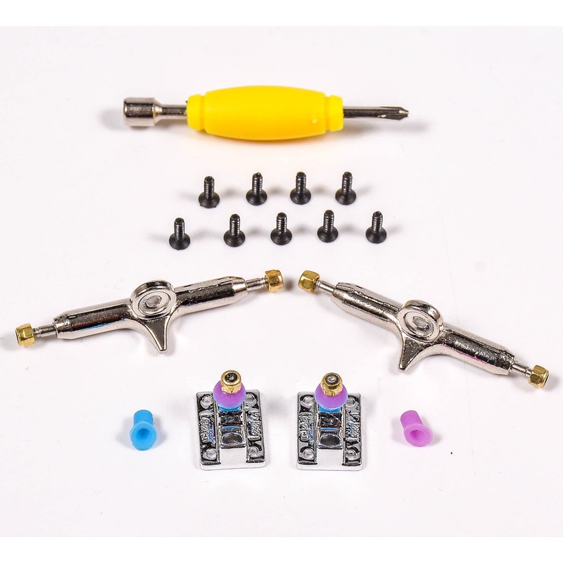 RACOFSB Fingerboard Trucks with Upgraded Urethane Bushings and Pivot Cup,34mm