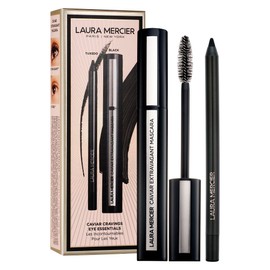 Laura Mercier Caviar Cravings Eye Essentials, Caviar Tightline Eyeliner and Extravagant Mascara: Long Lasting Color, 3X Curl and Lift, Smudge- & Transfer-Proof, Holiday Gift Set