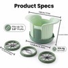 Heavy Duty Apple Slicer Corer - 8-Blade Stainless Steel Fruit