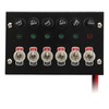 Marine Boat Rocker Switch Panel DC12 to 24V 6 Gang
