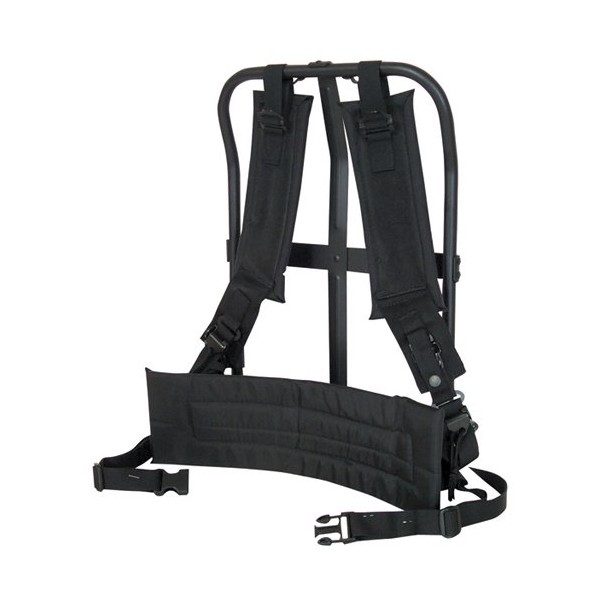 Fox Outdoor Products LC-1 A.L.I.C.E. Field Pack Frame, Black Frame/Black Pad, 20" x 19" x 11"