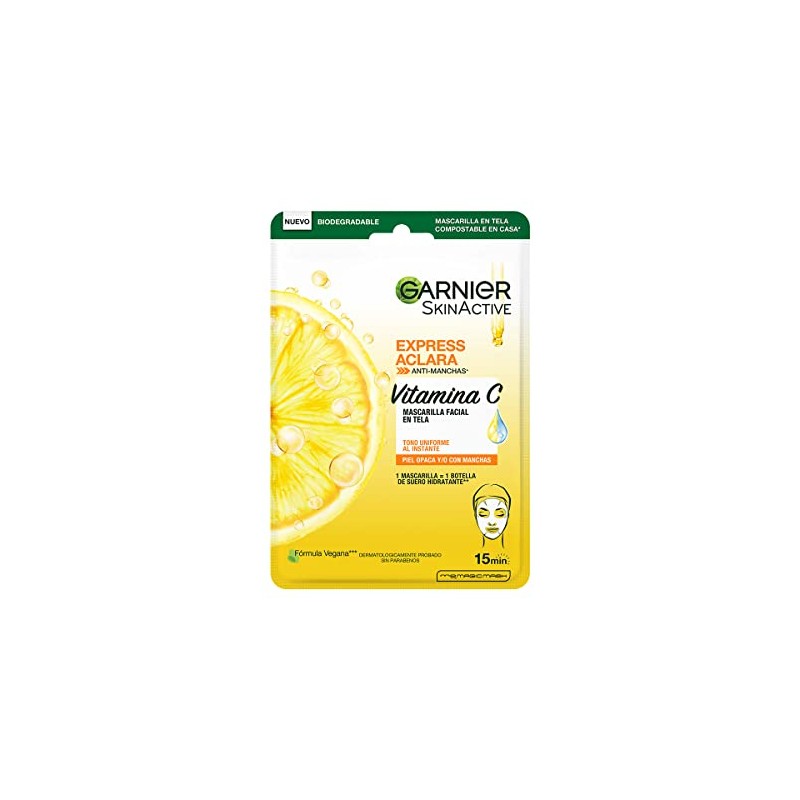 Garnier Skin Active, Mascarilla Facial en Tela, 28 g