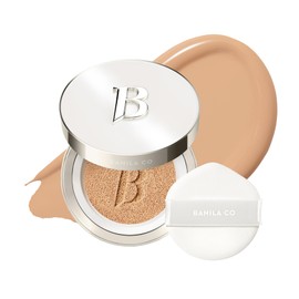 BANILA CO Covericious Ultimate Cover Cushion | Up to 100HR Long-Wear Foundation | 20 Shades for All Skin Tones | Matte & Lightweight Finish | Korean Cushion Foundation (14g / 0.49 oz), 25C AMBER