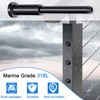Steel DN Mate 10 Pack Black Invisible Cable Railing kit