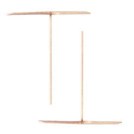 2pcs Bamboo Dragonfly Toys Wooden Dragonfly Helicopter Toys for Kids Outdoor Flying Toys Hand Rubbed Rotating Airplane for Kids Handmade DIY Bamboo Products Toys (style)