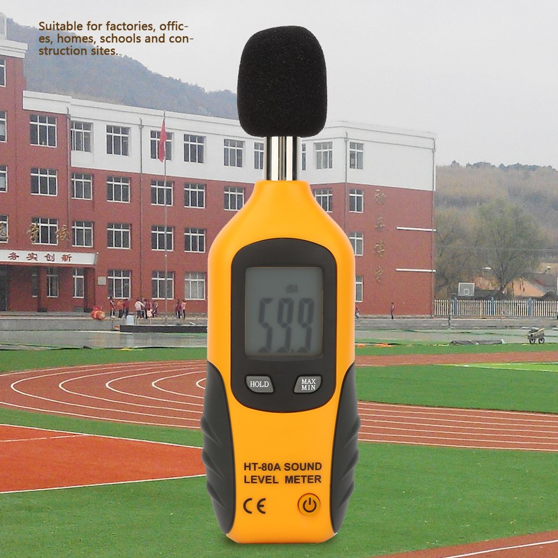 HT-80A LCD Display Noise Tester Sound Level Monitoring Tester Meter