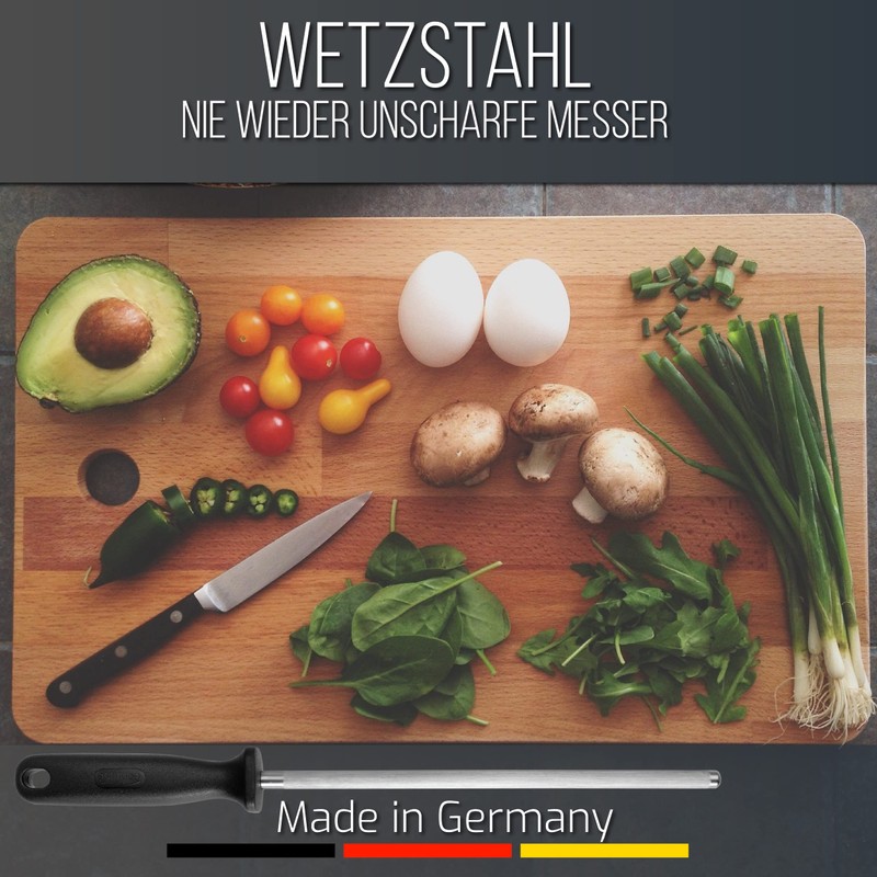 Schwertkrone Sharpening Steel for Professionals Made in Germany from Solingen