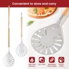 ROCKSHEAT Pizza Turning Peel, 9" Perforated Anodized Aluminum Round Pizza