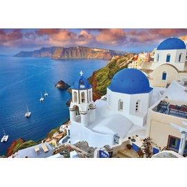 Cheatwell Games 13978 Puzzle World's Smallest 1000 Piece Jigsaw Santorini