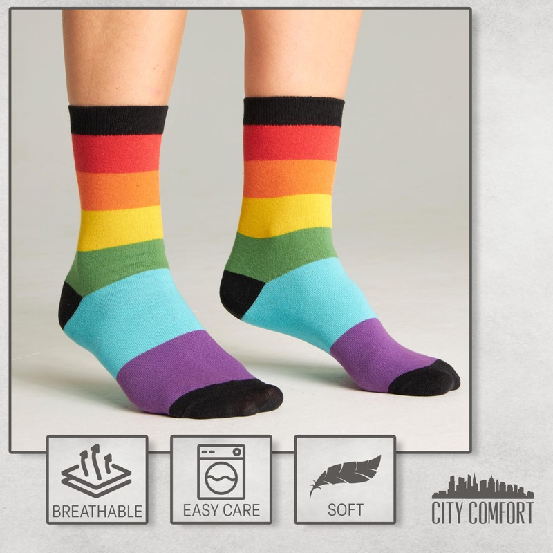 CityComfort Women's Calf Socks, Breathable Stockings Socks for Women in