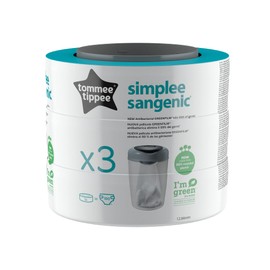 Tommee Tippee Simplee Sangenic Refills, Pack of 3 (Compatible with Simplee Sangenic Bin Only)