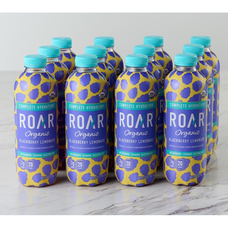 QVC Roar Organic 12 Bottle Vitamin and Electrolyte Beverage -