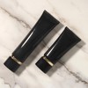 Aspire Empty Black Plastic Squeeze Tubes Cosmetic Containers with Screw