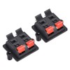 sourcing map WP4-03 4-Way Spring Power Speaker Connector Clip Push