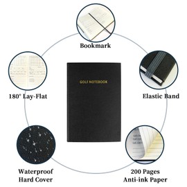 KOFULL Golf Scorecard Holder, Golf Scorecard Book, Golf Scorecard Book Set with Golf Pen, Golf Ball Marker and Golf Tees, Golf Gifts for Men