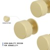goldenwarm 5 Pack Gold Drawer Knobs, Knurled Round Gold Knobs,