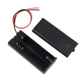 Diitao 6PCS AAA Battery Holders 2 x 1.5V AAA Battery Case Holder with Wire Leads and Back Cover(2 Slots x 1.5V)