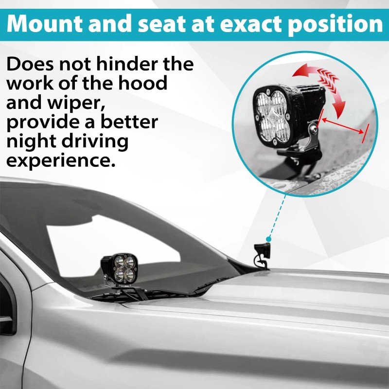 TECHPICCO Ditch Light Bracket Compatible with Chevy Colorado/GMC Canyon 2023