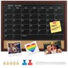 MaxGear Magnetic Chalkboard Calendar Corkboard Monthly Calendar Corkboard for Wall,