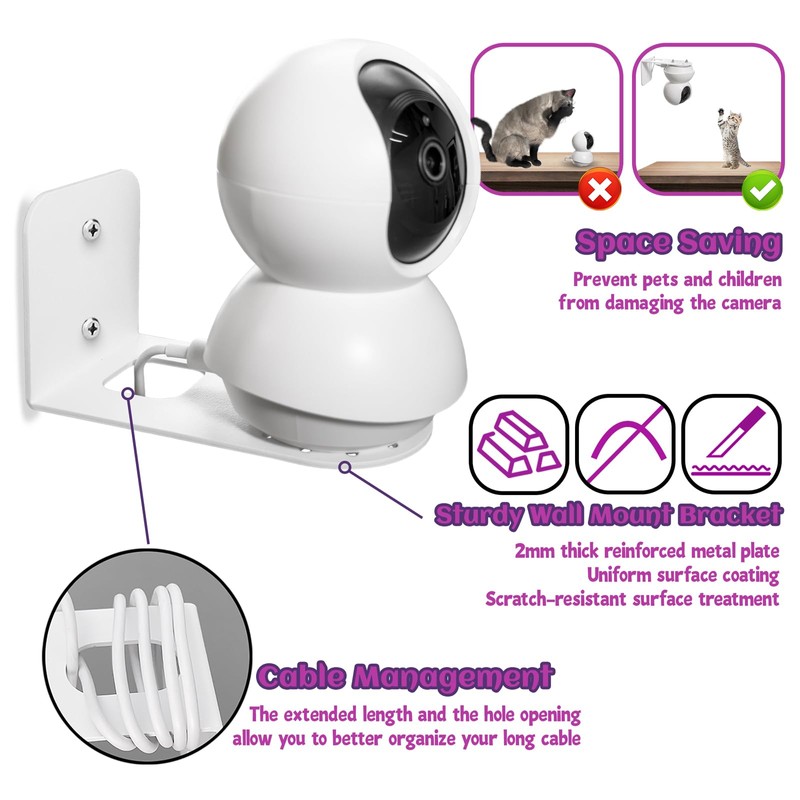 sciuU Wall Mount/Ceiling Mount Compatible with TP-Link Tapo Surveillance Camera,