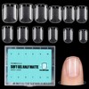 TOMICCA Square Shaped Extra Short Nail Tips - 360PCS Half