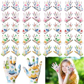 Xtinmee 20 Pairs Eczema Gloves for Kids Cotton Moisturizing Gloves for Sensitive Irritated Skin Eczema Reusable Elastic Hand Cover Soft and Does Not Hurt (Age 7-8 Years)