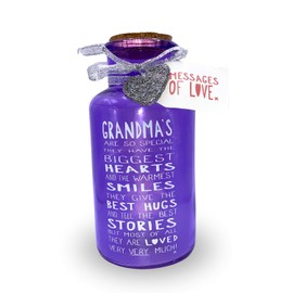 Messages Of Love Light Up Jar Grandma | Birthday Unisex | Home Décor | 2 x AA, Multi, 2 Count (Pack of 1)