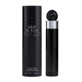 Perry Ellis 360 Black for Men, 3.4 fl oz EDT, 101.3217.77