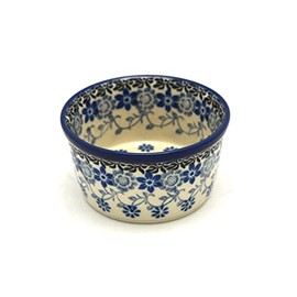 Polish Pottery Ramekin - Silver Lace