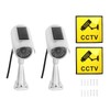 Twilight Garage 2 Packs Dummy Camera Waterproof Bullet Simulated CCTV