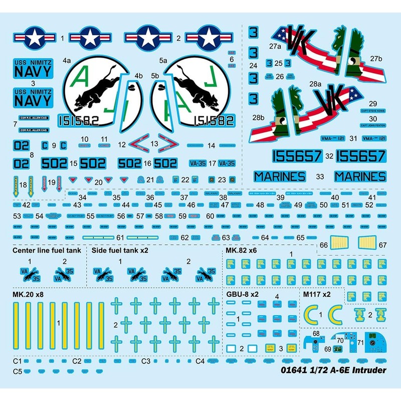 Trumpeter - 1/72 A-6E INTRUDER GRUMMAN 1960 (3/24) *