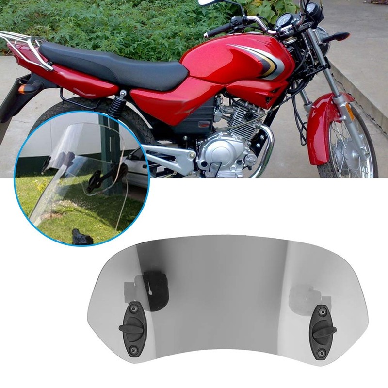 Motorcycle Windshield screen Extension wind deflector, motorbike screen Adjustable Clip