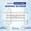 NewYork Cables® Cat6 12 Port Patch Panel with Back Bar,