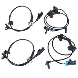 Set of 4 ABS Speed Sensor Front Rear Left & Right 20938121 10384745 15872664 20763148 Compatible with Chevy Compatible with Silverado 1500 Compatible with GMC Compatible with Sierra 1500