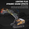 2.4G RC Excavator Toy Rotatable Full Functional Lighting Music Alloy
